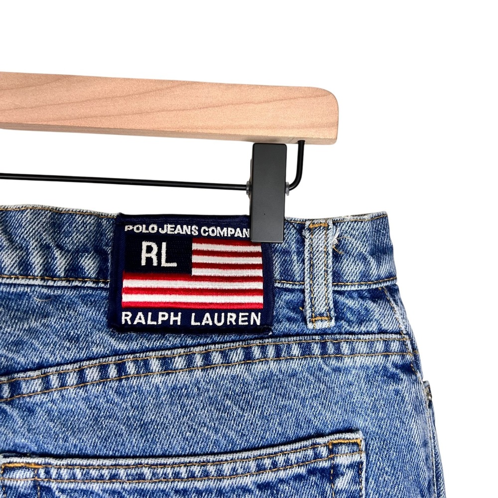 Polo Jeans Co Ralph Lauren Medium Wash Straight Leg High Rise Denim Jeans - Picture 4 of 11
